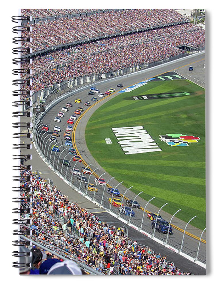Racing Daytona Nascar Spiral Notebook featuring the photograph Daytona 500 by Rocco Silvestri