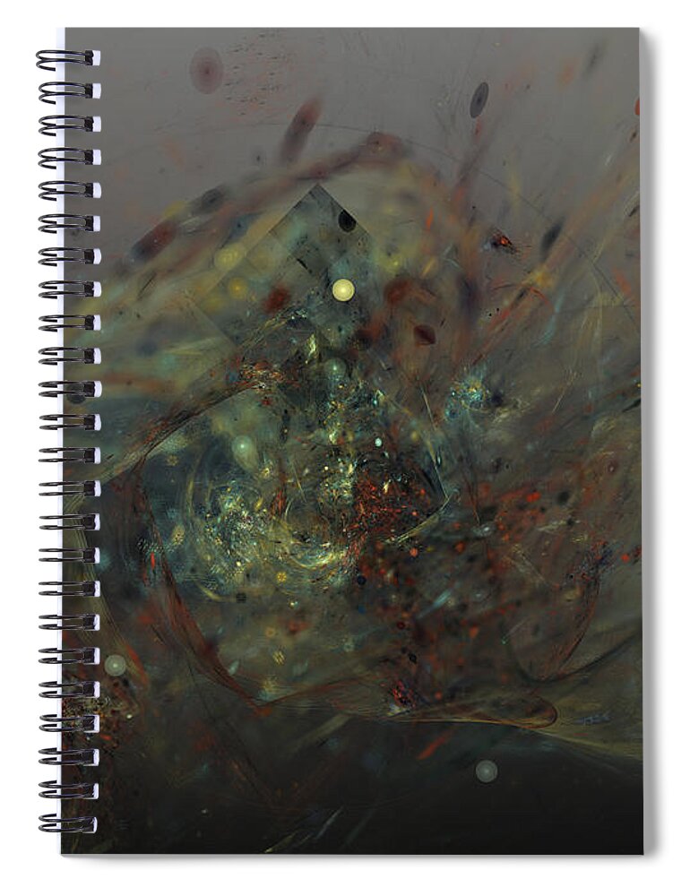 Art Spiral Notebook featuring the digital art Death and legacy by Jeff Iverson