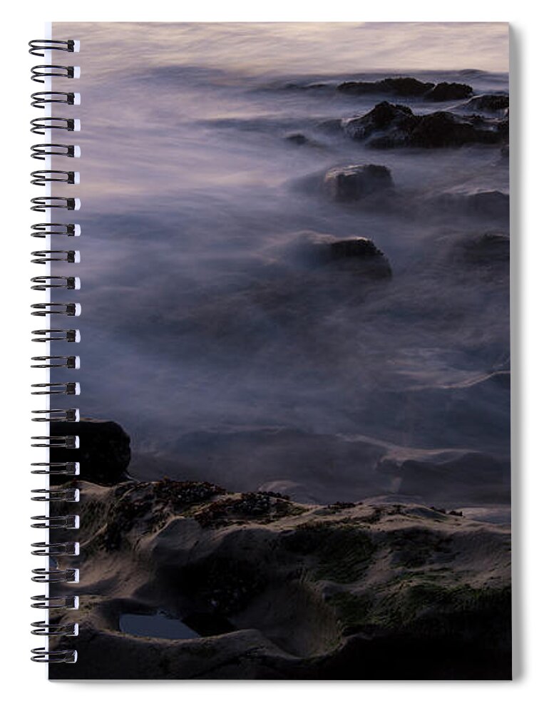 Purple Spiral Notebook featuring the photograph Deep Purple by Alex Lapidus