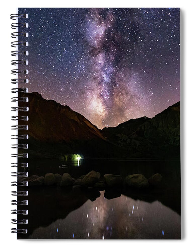 Milkyway Spiral Notebook featuring the photograph Deep Sky Fishing by Tassanee Angiolillo