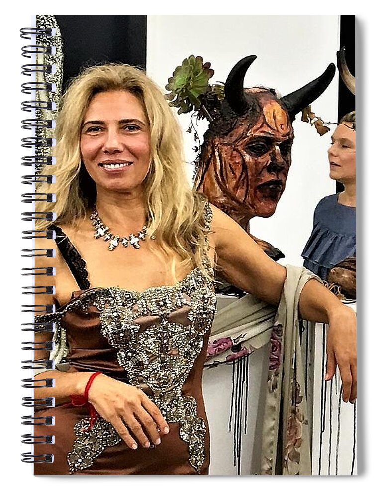Masks Spiral Notebook featuring the photograph Deep Woods by Yelena Tylkina