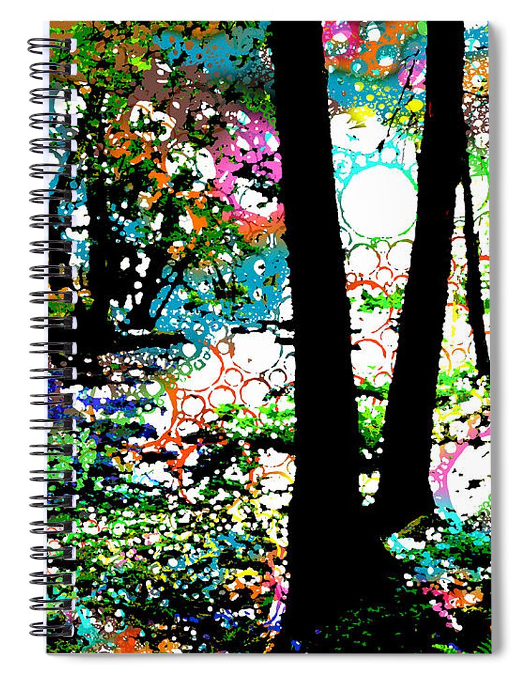 Digital Spiral Notebook featuring the digital art Design 132 by Lucie Dumas