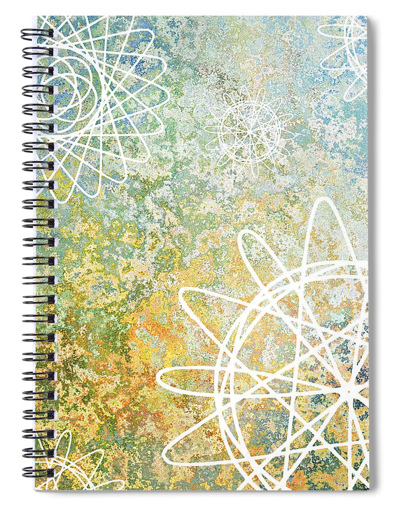 Graphic Spiral Notebook featuring the digital art Design 135 by Lucie Dumas