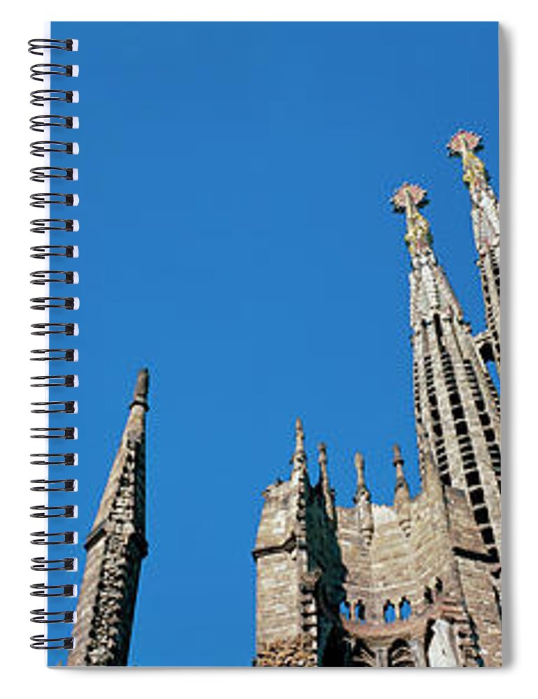 Photography Spiral Notebook featuring the photograph Detail Of Sagrada Familia Cathedral by Panoramic Images