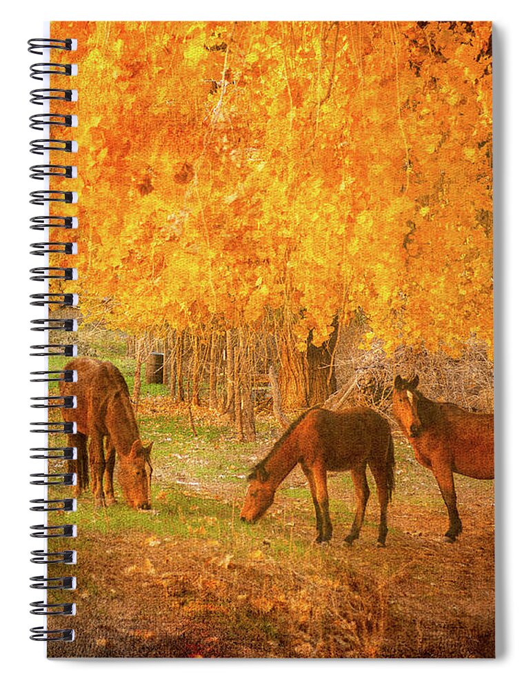 Az Spiral Notebook featuring the photograph Dinner at the Golden Corral 1809 by Kenneth Johnson