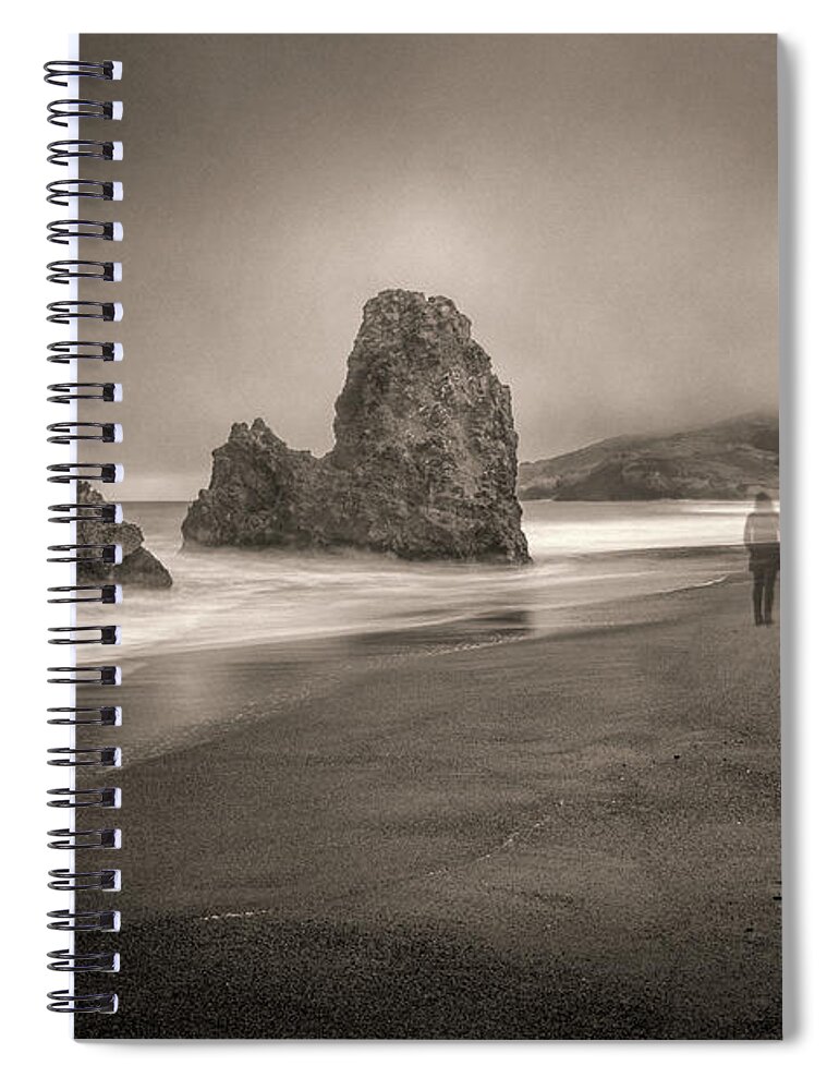 Dissociative Personality Spiral Notebook featuring the photograph Dissociative Long Exposure Disorder by Alessandra RC
