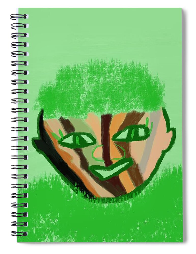 Dna Spiral Notebook featuring the digital art DNA by Joan Ellen Kimbrough Gandy of The Art of Gandy