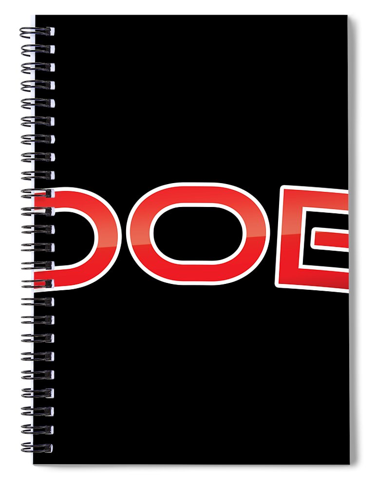Doe Spiral Notebook featuring the digital art Doe by TintoDesigns