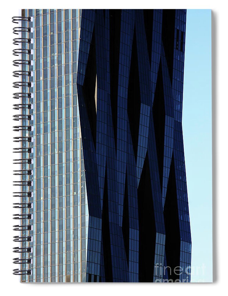 Abstract Spiral Notebook featuring the photograph Doing the Wave by Rick Locke - Out of the Corner of My Eye