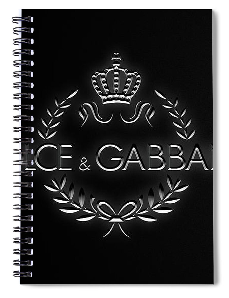 Dolce And Gabbana Black Edition Spiral Notebook by Ricky Barnard - Pixels
