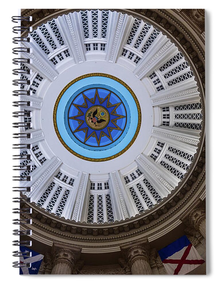 Boson Spiral Notebook featuring the photograph Dome of the Boston Custom House by Thomas Marchessault