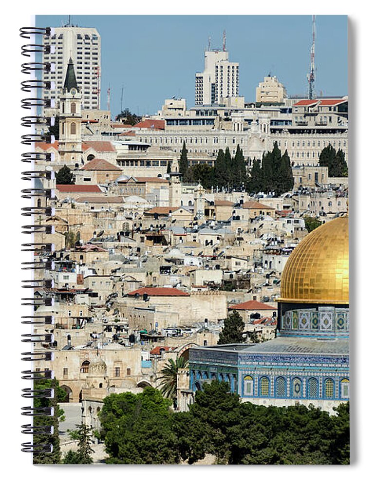 Dome Of The Rock Spiral Notebook featuring the photograph Dome Of The Rock by Ishootphotosllc