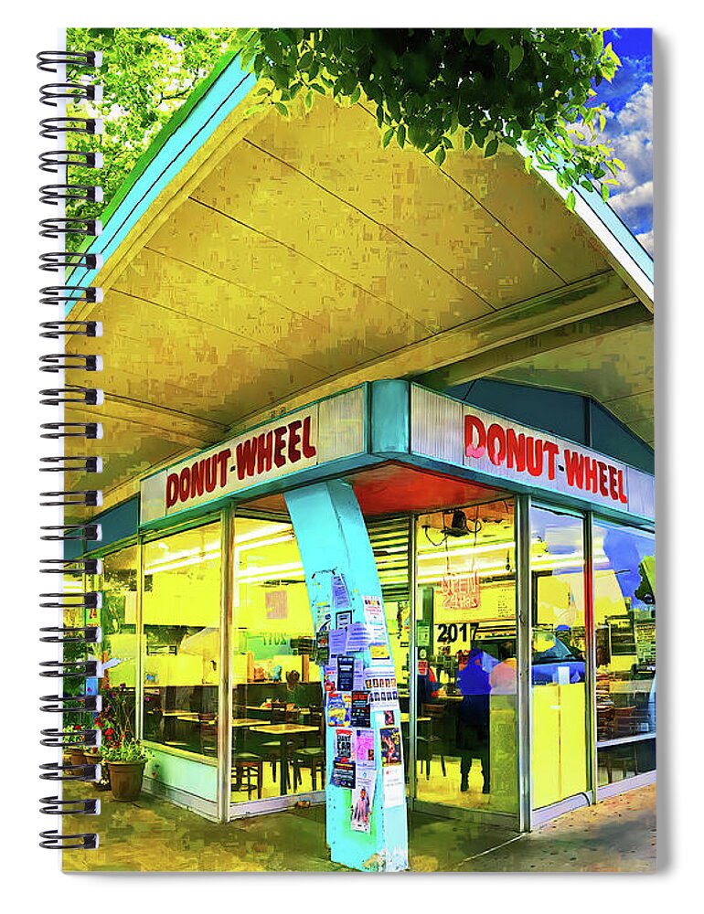 Donuts Spiral Notebook featuring the photograph Donut Wheel by Don Schimmel