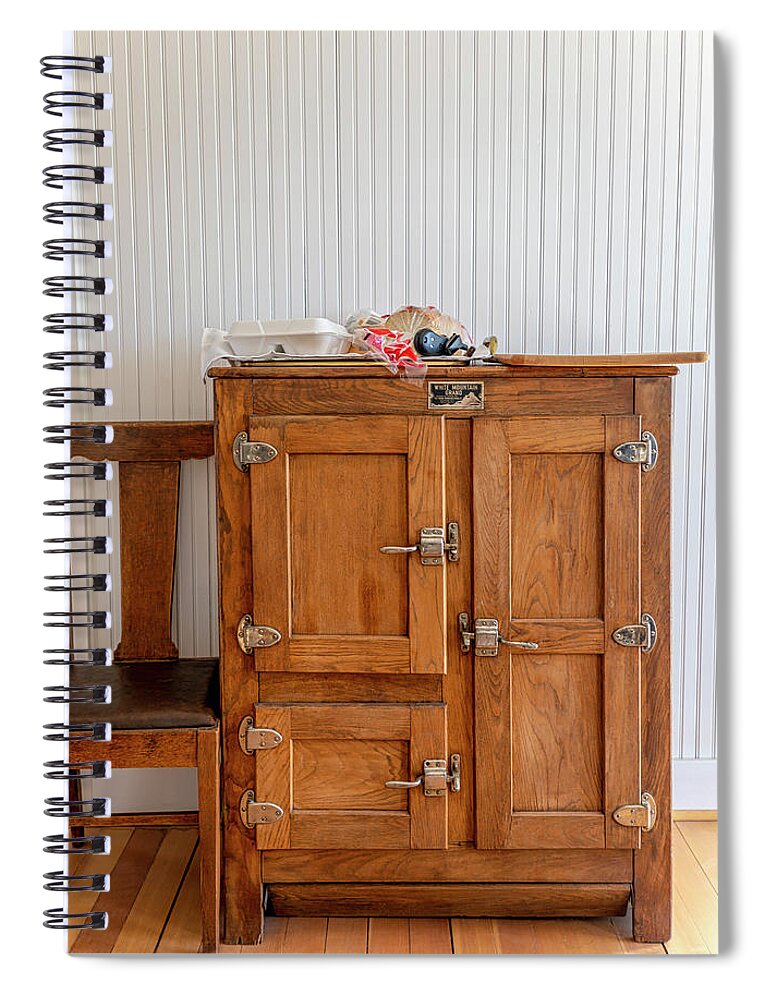 Ice Box Spiral Notebook featuring the photograph Dotson House And Restaurant - Ice Box by Gene Parks