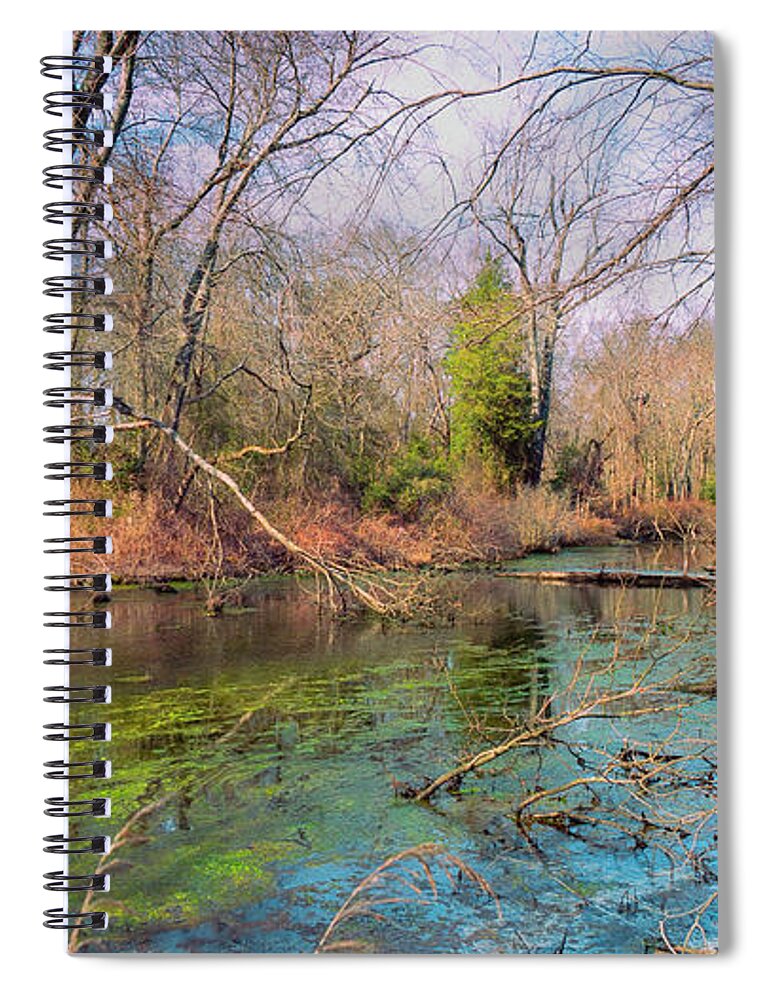 River Spiral Notebook featuring the photograph Down by the River by John Rivera