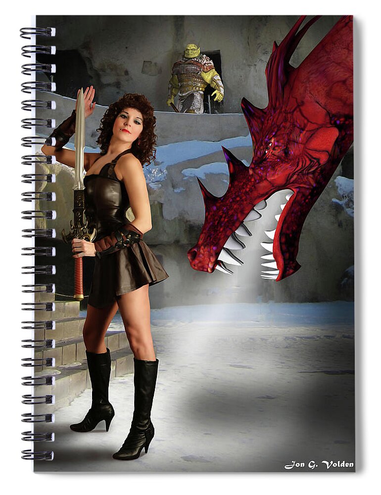 Dragon Spiral Notebook featuring the photograph Dragon Breath by Jon Volden