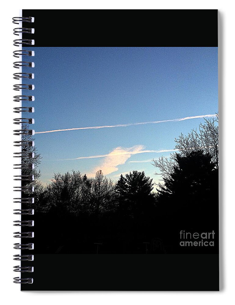 Nature Spiral Notebook featuring the photograph Draw the Line by Frank J Casella