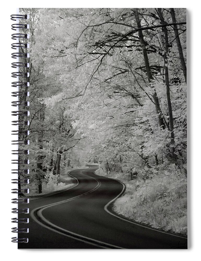 Winding Road Spiral Notebook featuring the photograph Dream Traveler by Jill Love