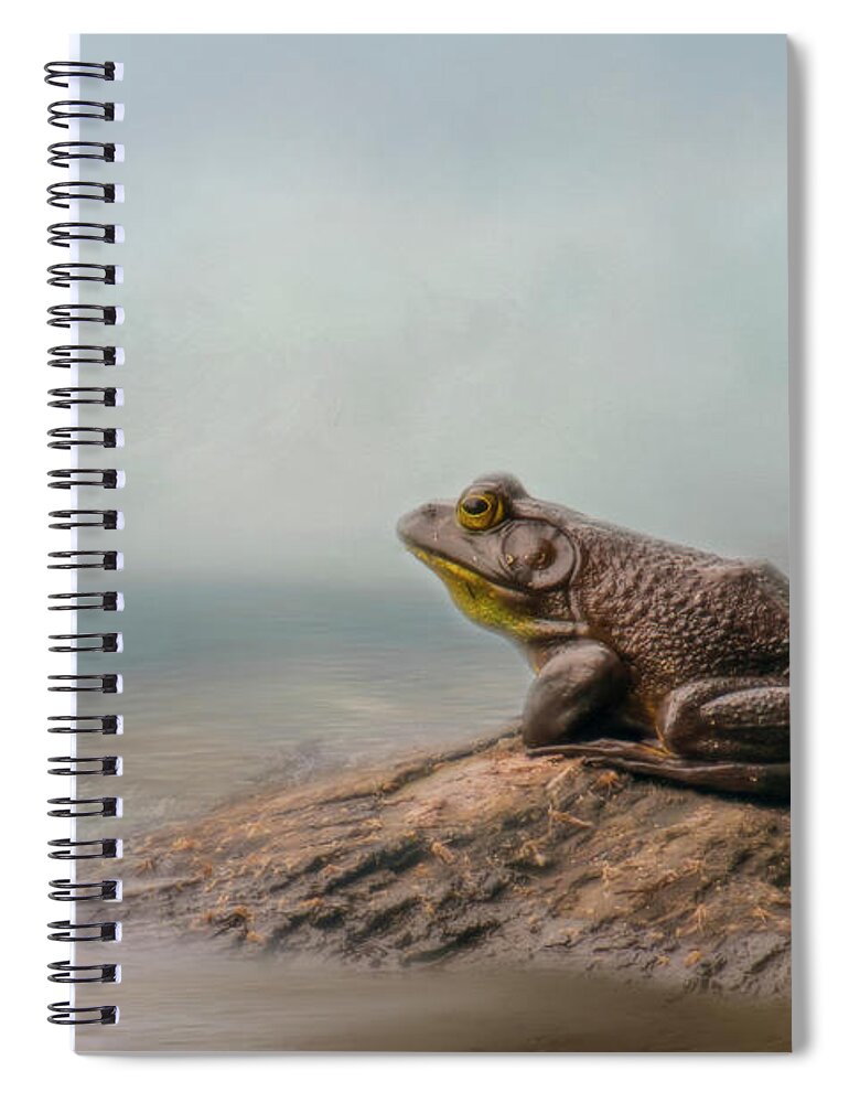 Frog Spiral Notebook featuring the photograph Dreaming by Cathy Kovarik