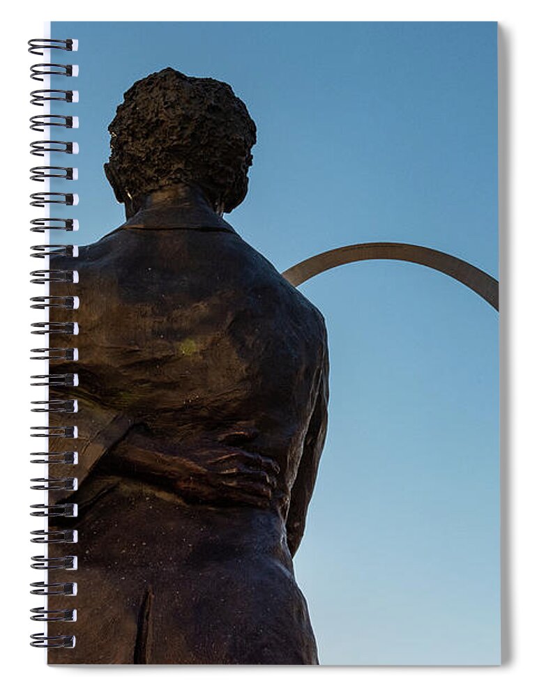 Arch Spiral Notebook featuring the photograph Dred Scott by Joan Wallner