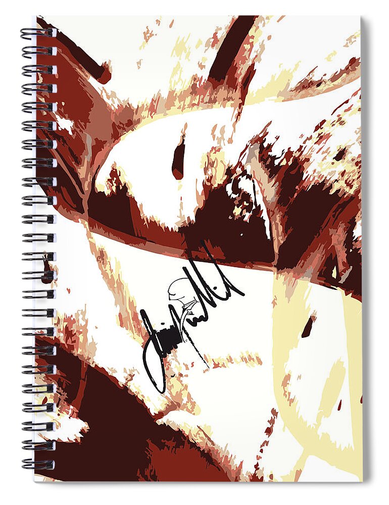  Spiral Notebook featuring the digital art Drips by Jimmy Williams