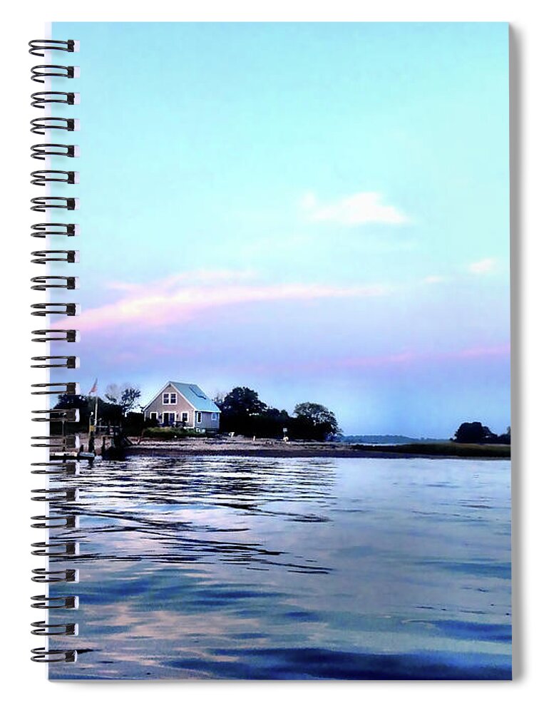 Island Spiral Notebook featuring the photograph Drive-By Shooting No. 28- Island Home- Betts Island by Xine Segalas