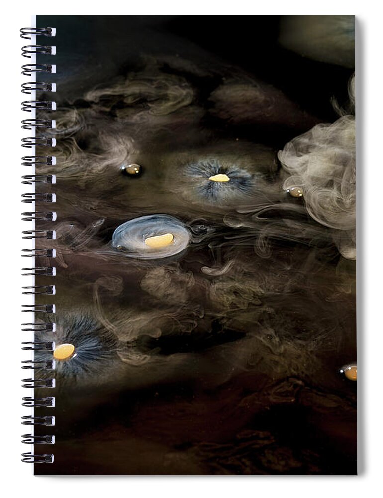 Art Spiral Notebook featuring the photograph Dry Ice And Smoke by Jonathan Knowles