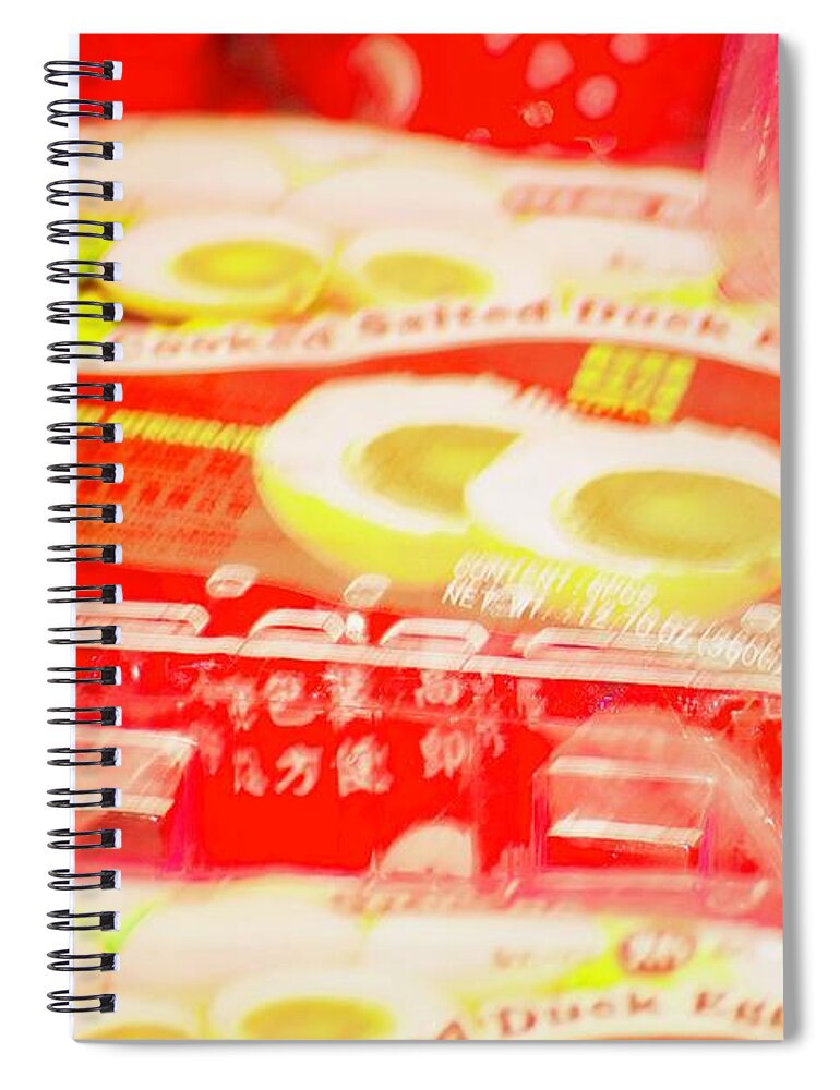 Cooked Salted Duck Eggs Spiral Notebook featuring the photograph Duck Eggs Too by Debra Grace Addison