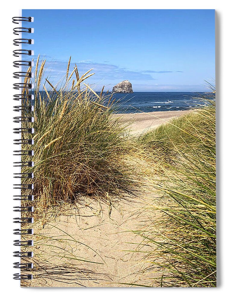 Sea Spiral Notebook featuring the photograph Dune Beach Path by Jeanette French