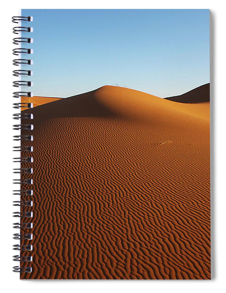 Tranquility Spiral Notebook featuring the photograph Dunes - Sahara Desert by E.hanazaki Photography
