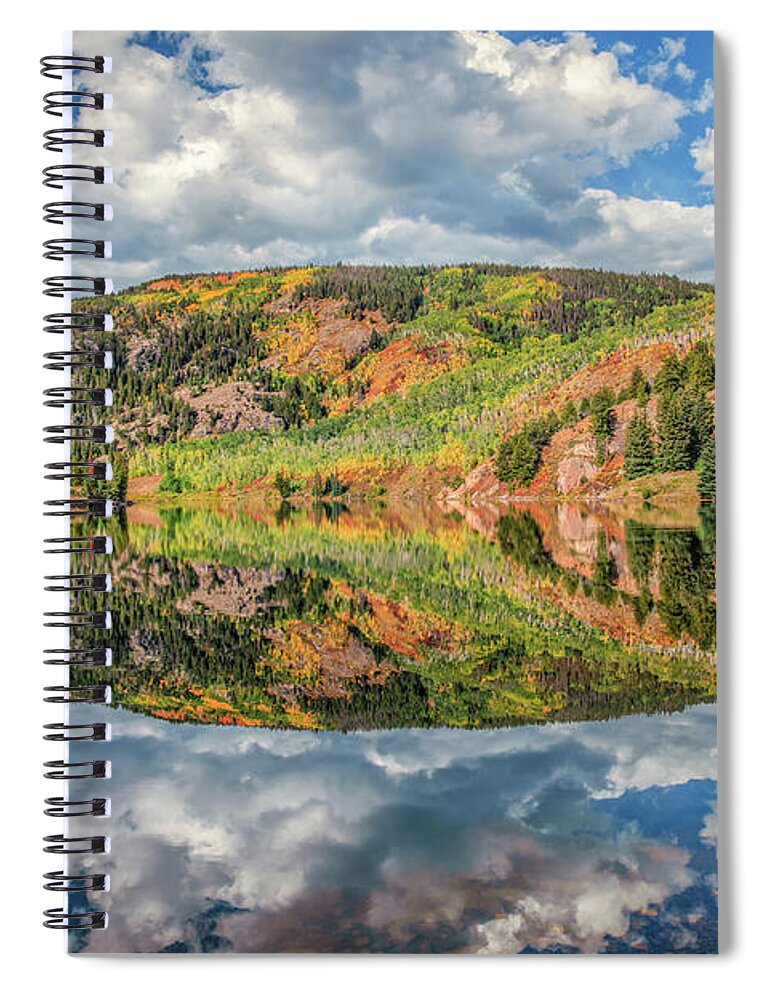 Fall Spiral Notebook featuring the photograph Early Fall Reflection by Melissa Lipton