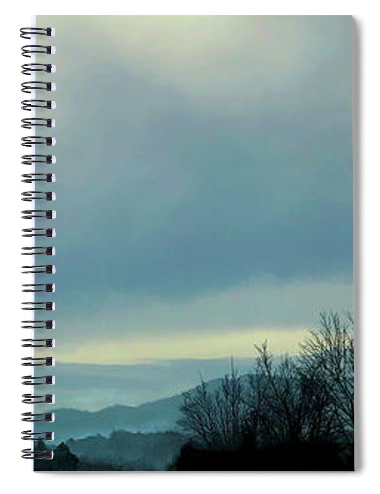 Landscape Spiral Notebook featuring the digital art Early Light by Gina Harrison