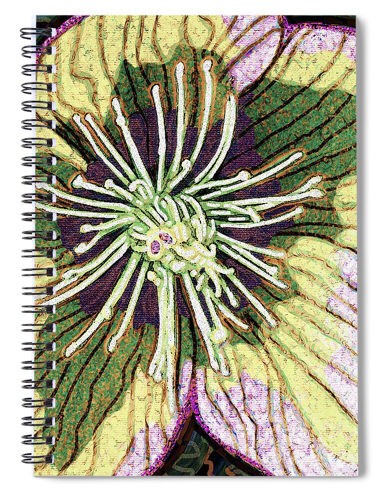 Crocus Spiral Notebook featuring the digital art Early Spring Flower by Rod Whyte