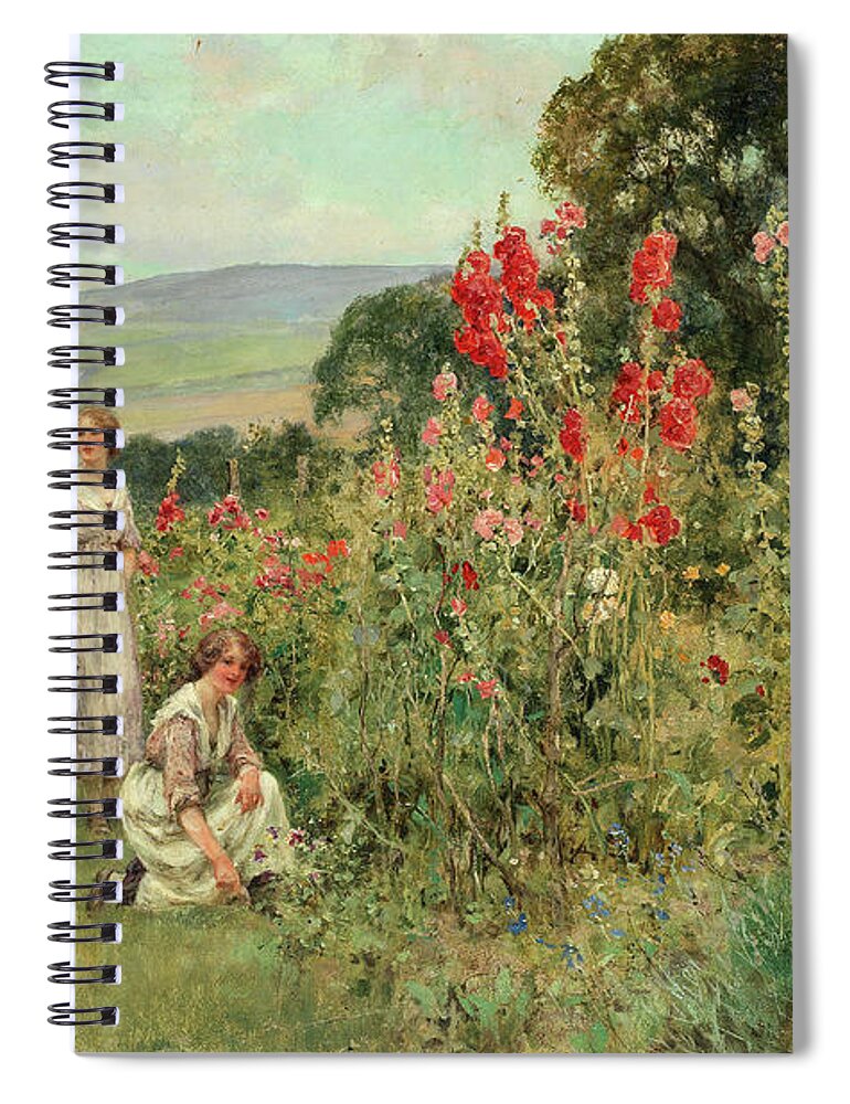 Henry John Yeend King Spiral Notebook featuring the painting Early summer by Henry John Yeend King