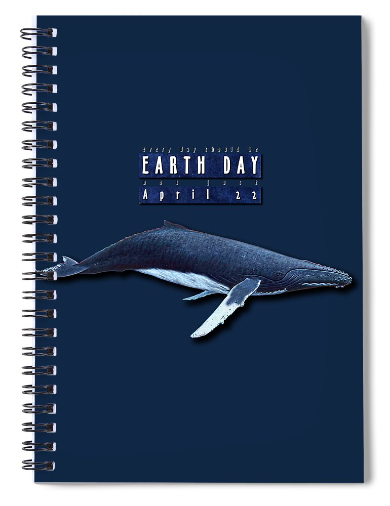 Earth Day Spiral Notebook featuring the digital art Earth Day by Weston Westmoreland