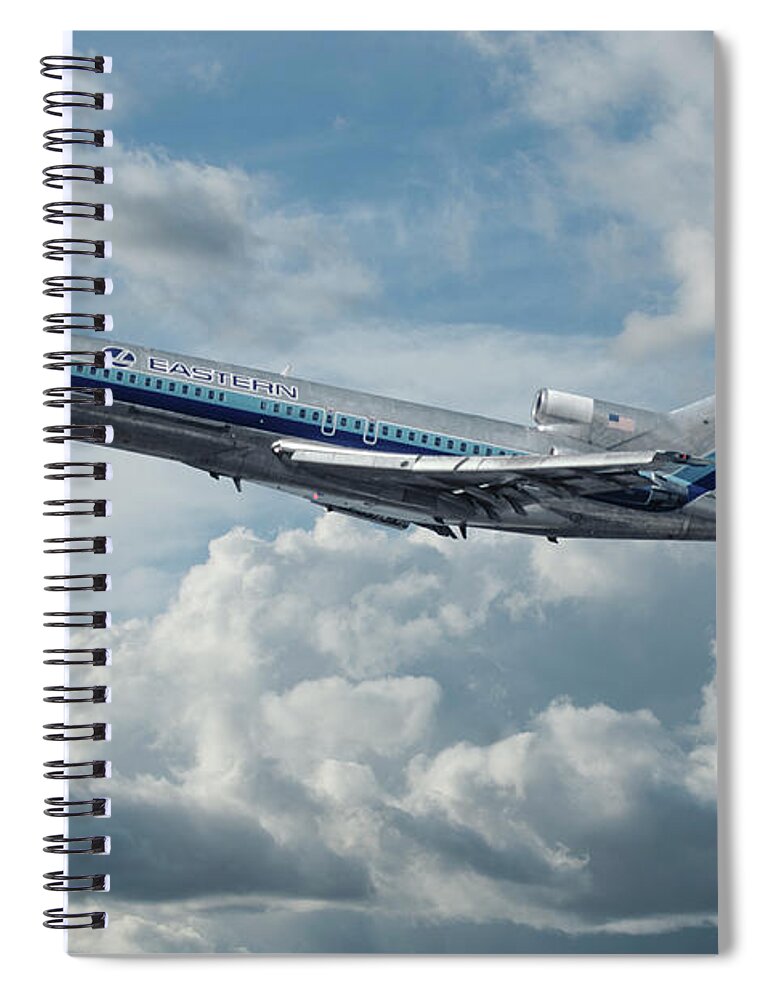 Eastern Airlines Spiral Notebook featuring the photograph Eastern Airlines Boeing 727 by Erik Simonsen