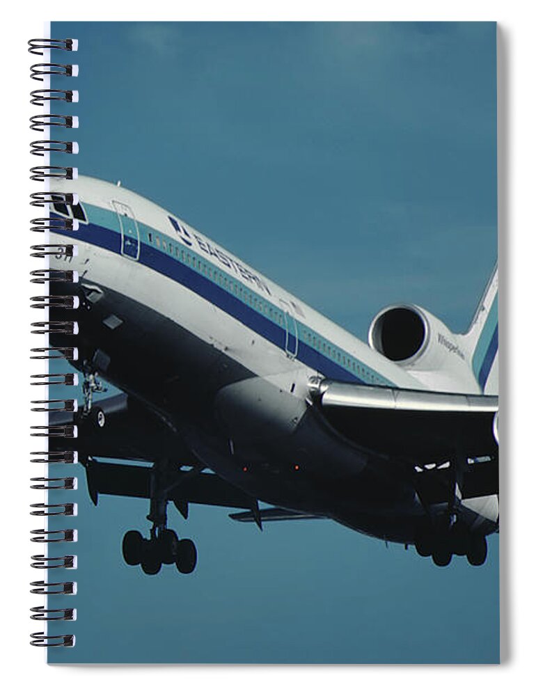 Eastern Airlines Spiral Notebook featuring the photograph Eastern L-1011 TriStar Whisperliner by Erik Simonsen