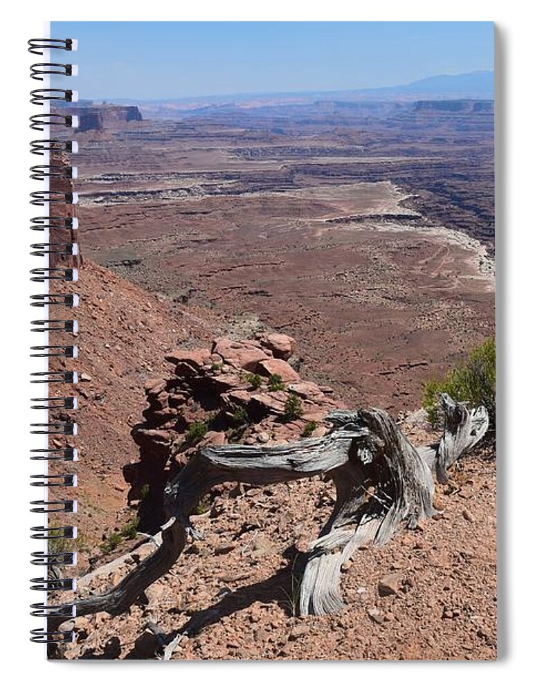 Utah Spiral Notebook featuring the photograph Echoes by Leslie M Browning