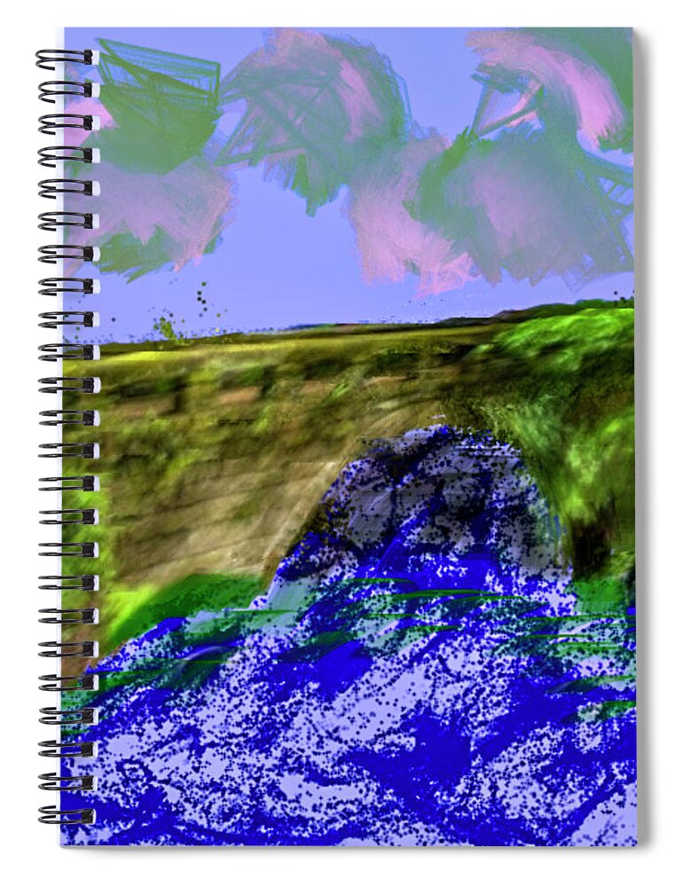 Bridge Spiral Notebook featuring the photograph Ediet This 21 2 by Leif Sohlman