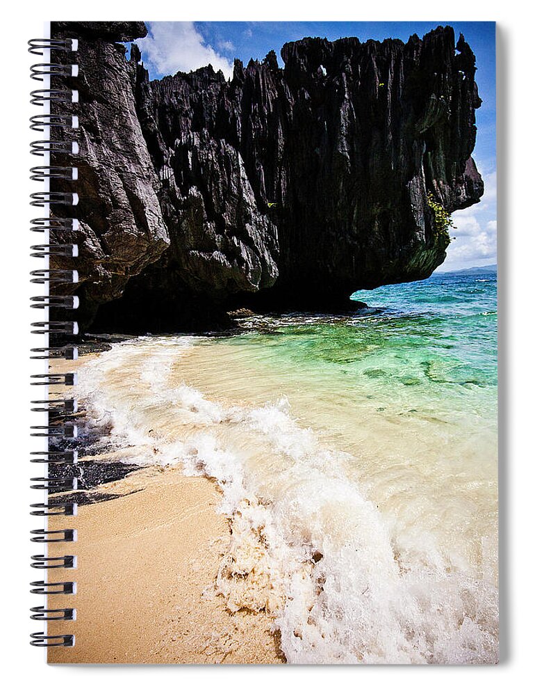Tranquility Spiral Notebook featuring the photograph El Nido, Palawan, Philippines by Lindsay Miles-pickup