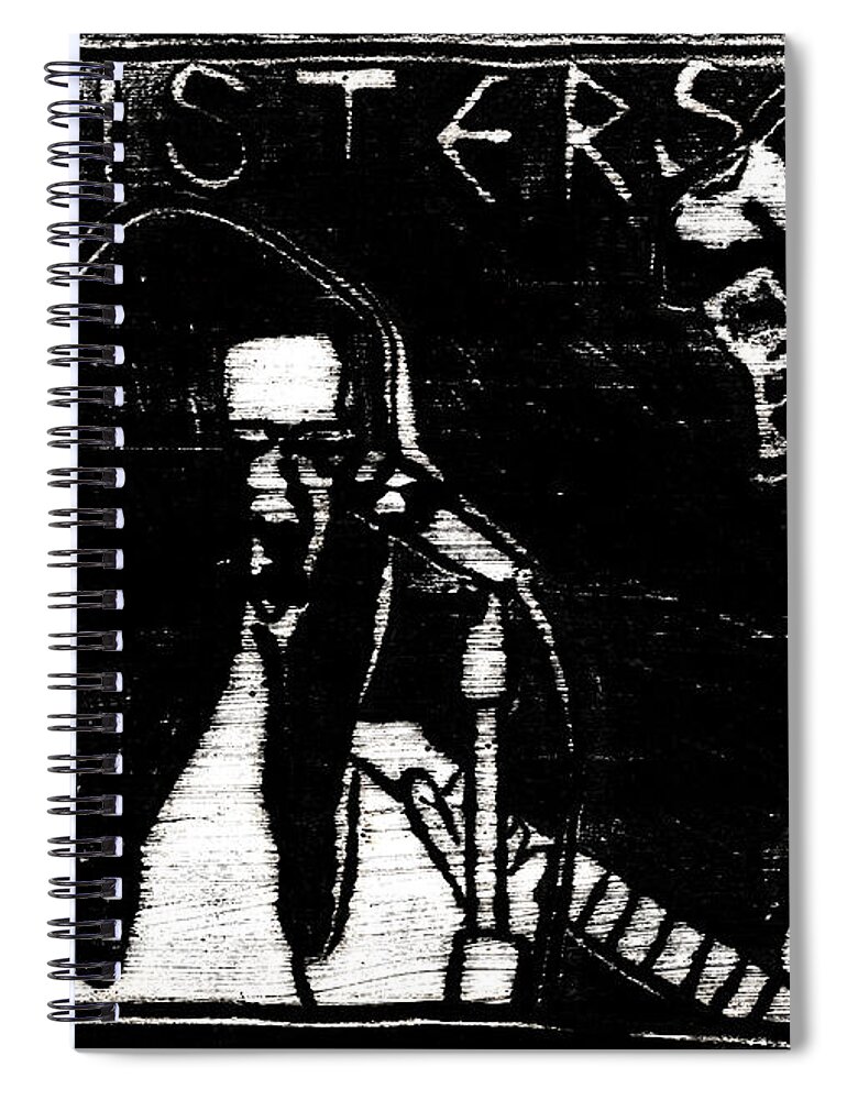  Spiral Notebook featuring the painting Elbow Sisters 10 by Edgeworth Johnstone