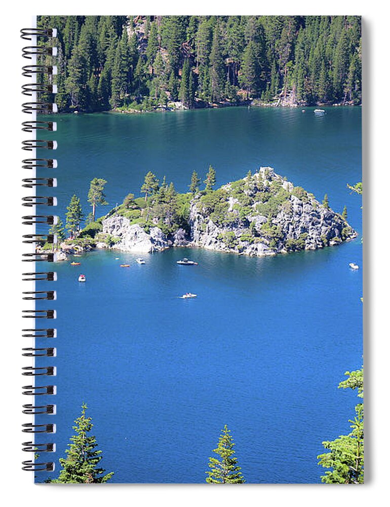 Lake Tahoe Spiral Notebook featuring the photograph Emerald Bay Lake Tahoe by Veronica Batterson