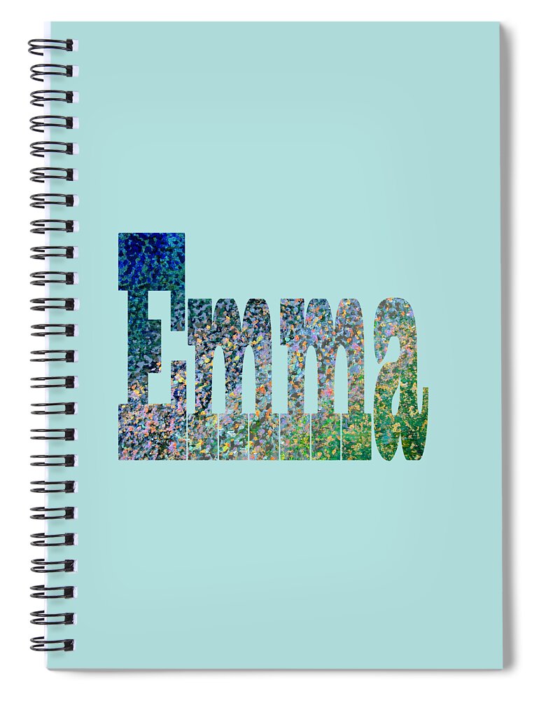 Emma Spiral Notebook featuring the painting Emma by Corinne Carroll