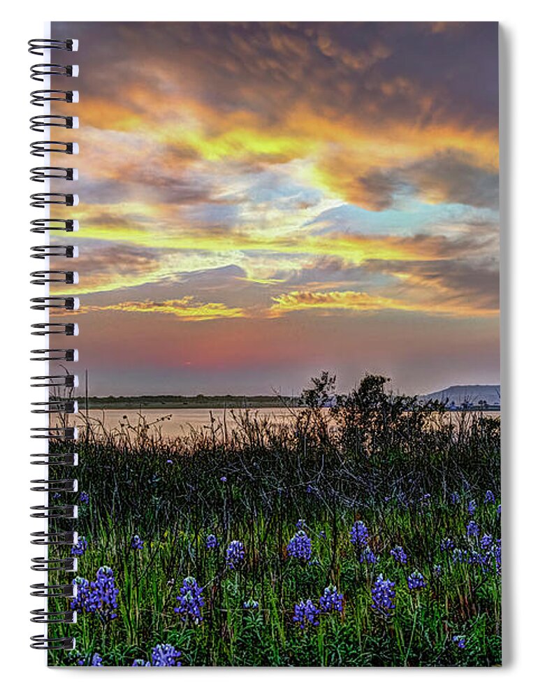 End Of The Day Spiral Notebook featuring the photograph End of the Day by Gary Holmes