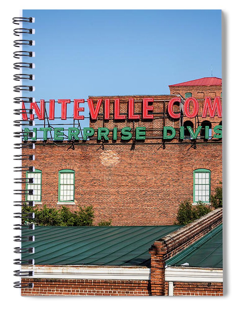 Enterprise Mill - Graniteville Company - Augusta Ga 2 Spiral Notebook featuring the photograph Enterprise Mill - Graniteville Company - Augusta GA 2 by Sanjeev Singhal