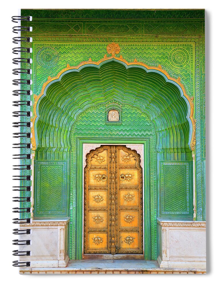 Tranquility Spiral Notebook featuring the photograph Entrance To Palace by Grant Faint