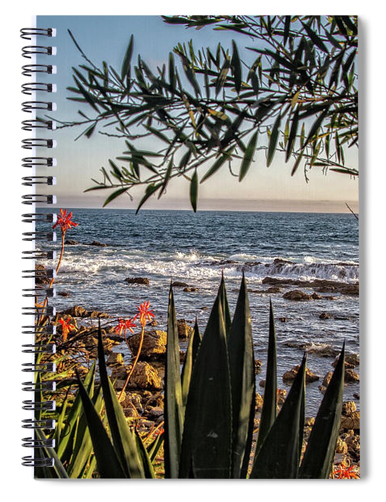 Beach View Spiral Notebook featuring the photograph Epic Ocean View by Chris Spencer