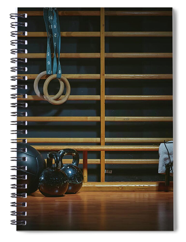 Medicine Ball Spiral Notebook featuring the photograph Equipment For Functional Training At by Westend61
