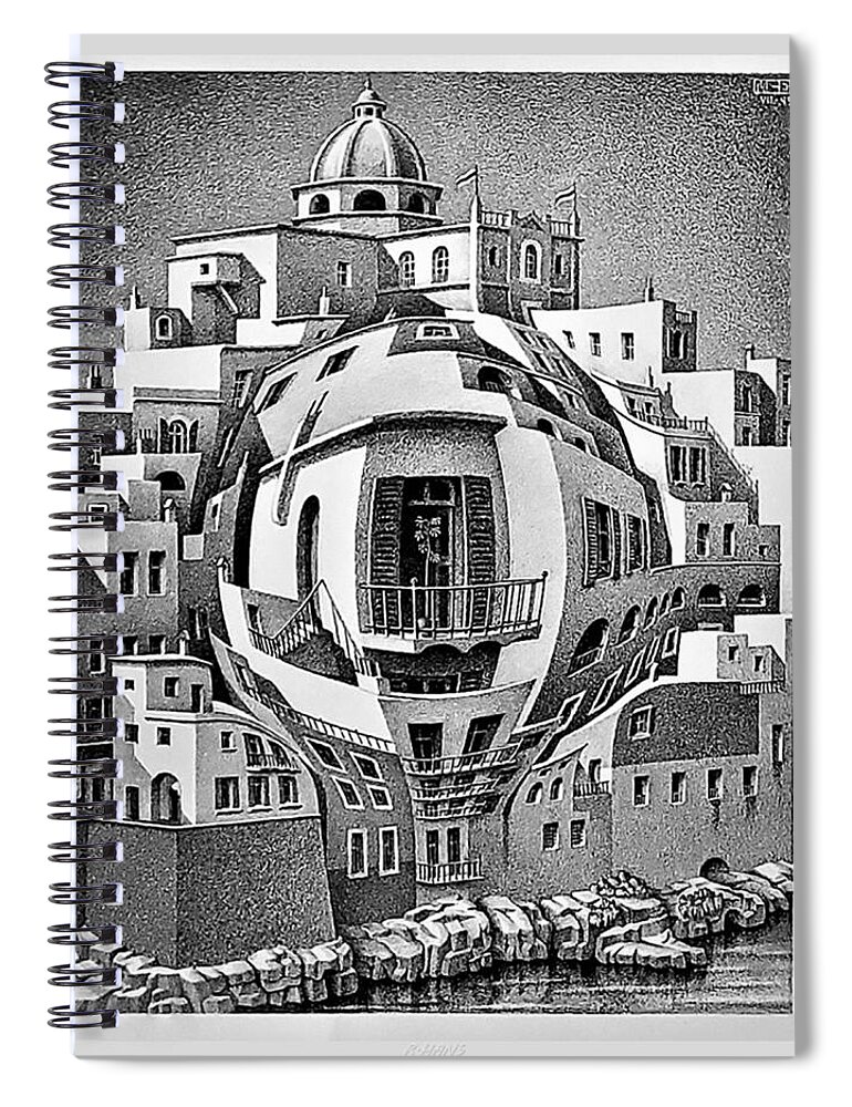 Maurits Cornelis Escher Spiral Notebook featuring the photograph Escher 134 by Rob Hans