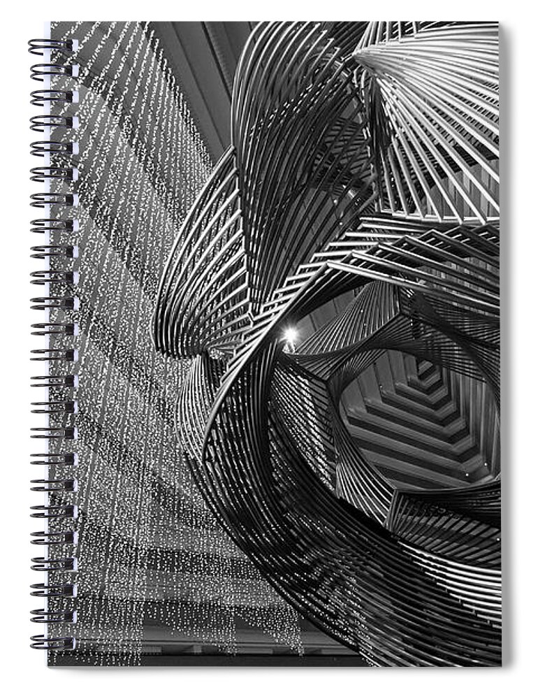 Sculpture Spiral Notebook featuring the photograph Escher's Summer Cottage by Alex Lapidus